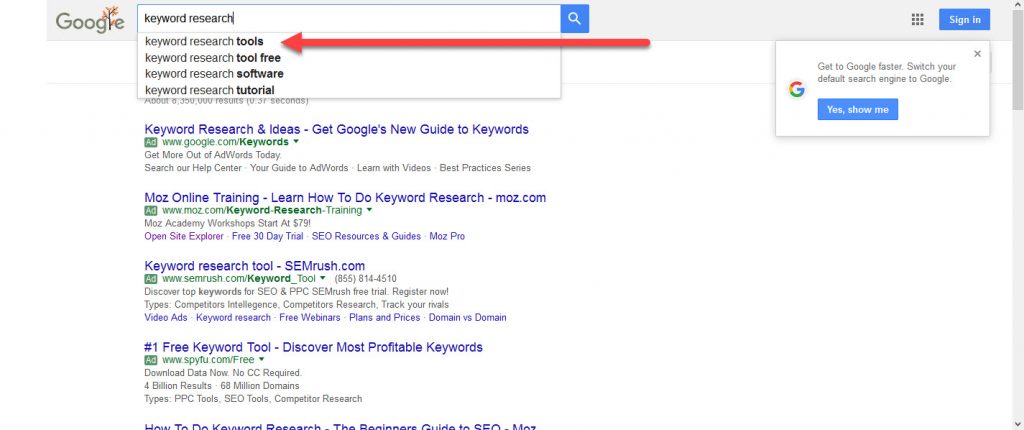 Getting Keyword Ideas via google suggest